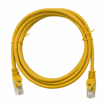 Patchcablu Cat.5 neecranat RJ45 galben 1m