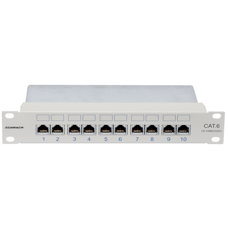 Patchpanel Cat.6 ecranat 10xRJ45G 10