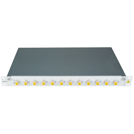 Patchpanel FO 19, 1UV, culisant, pentru 12 fibre, LC, MM