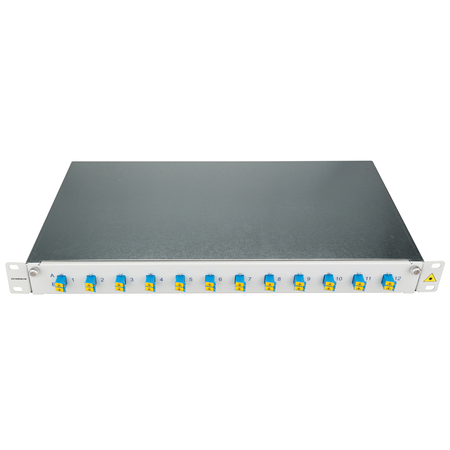 Patchpanel FO 19, 1UV, culisant, pentru 12 fibre, LC, SM