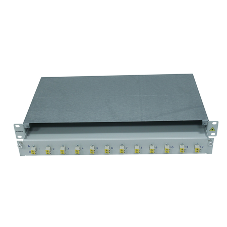 Patchpanel FO 19, 1UV, culisant, pentru 16 fibre, LC, SM