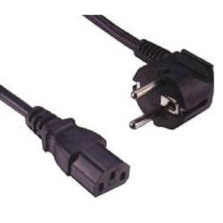 Powercord Schuko - C13 female, Black, 1.8m