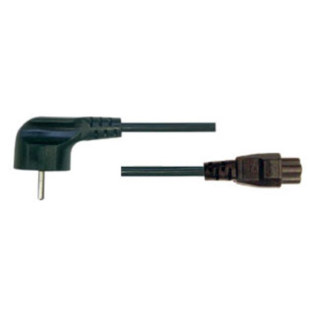 Powercord, Schuko - C5 (Triangle) female, Black, 1.8m