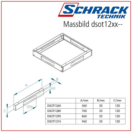 Profil adancime soclu 1000mm 1 pereche