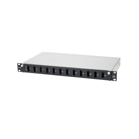 Splicebox FO gol pt 12 cuplori LC-Duplex, 1U, negru