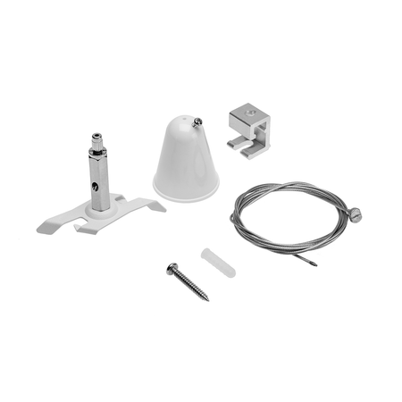 X-RAIL 3-circuit track system suspension kit - ceiling mount XAE-ZZWECLB-00