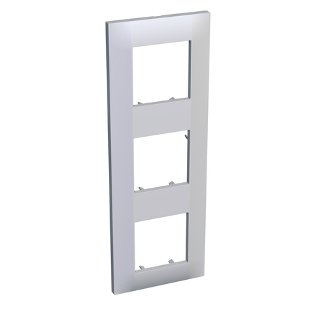 Altira - cover frame - 3 gangs vertical - white - 71 mm