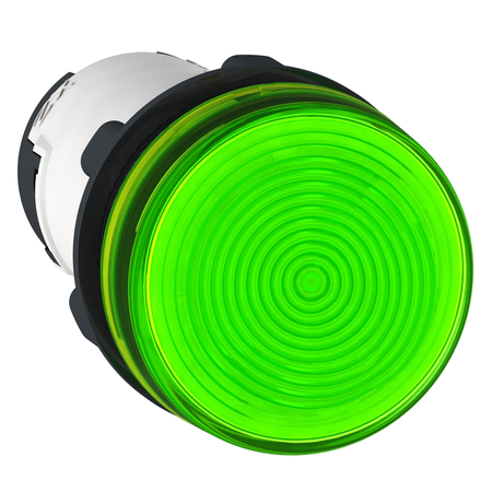 Lampa pilot rotunda Ø 22 - verde - baza ba 9s - = 250 v - borne clema-surub