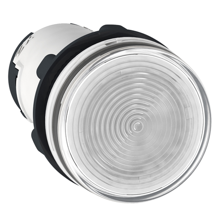 Lampa pilot rot. Ø 22 - transp. - baza ba 9s - = 250 v - borne clema-surub