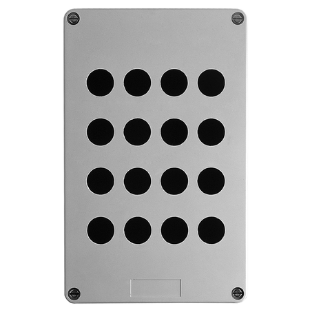 Cutie goala pentru butoane - xap-a - plastic - 16 gauri in 4 coloane