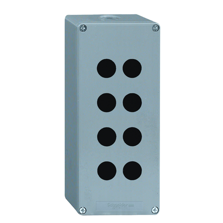 Cutie goala pentru butoane - xap-m - aliaj de aluminiu - 8 gauri