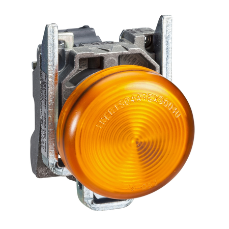 Lampa Pilot Completa Portocalie Ø 22, Lentila Simpla, Bec Ba9S = 250 V