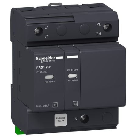 Descarcator Modular Prd1 25R - 1 Pol + N - 350V - Cu Transfer La Distanta