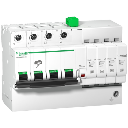 Iquick Prd8R Descarcator Modular - 3 Poli + N - 264V - Cu Transfer La Distanta