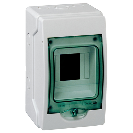 Mini-carcasa aparenta kaedra - ip 65 - 1 x 4 module - usa transparenta