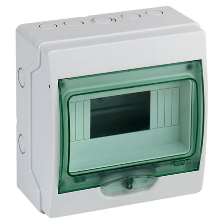 Mini-carcasa aparenta kaedra - ip 65 - 1 x 8 module - usa transparenta