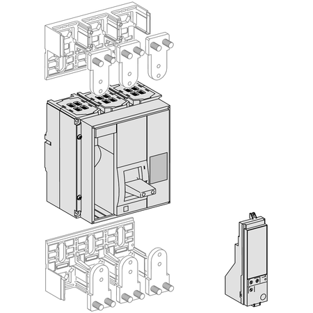 control unit Micrologic 7.0 P, Compact NS 630b to 1600 fixed, LSIV protections