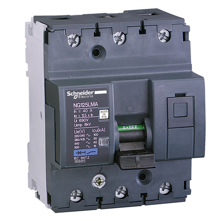 Intreruptor Automat Motor Ng125Lma - 80 A - 3P 3D - Unit. Decl. Magnetica