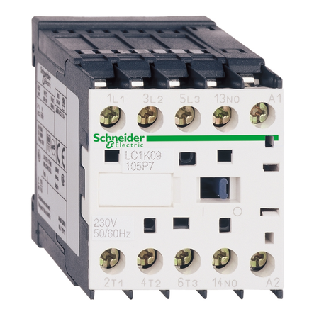 Tesys K Contactor - 3P - Ac-3= 440 V 6 A - 1 Nc Aux. - 220 - 230 V C.A Bobina