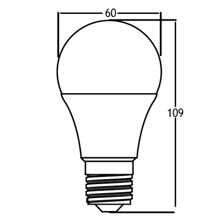 Sursa de iluminat, bec a60 dimmable 10w e27 advance 3000k