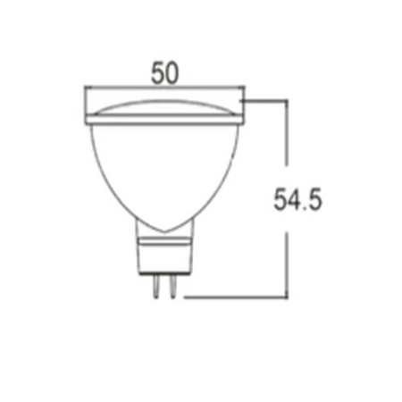 Sursa de iluminat, bec mr16 5w gu5.3 advance 2700k