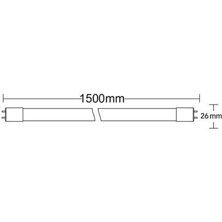 Tub cu led t8-1.5mt sİngle sİde 24w g13 advance 4200k