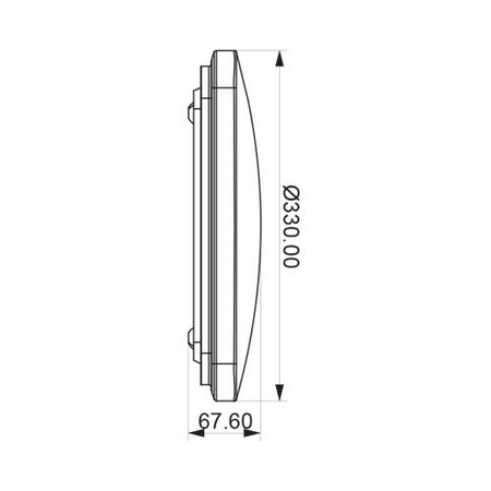 Corp de iluminat pentru tavan JADE-SLIM 24W 6500K