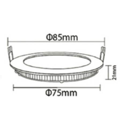 SMD-CRD 3W PANEL 6500K