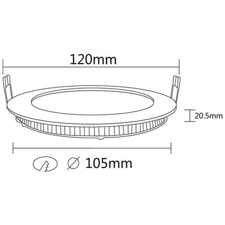 SMD-CRD 6W PANEL 4200K