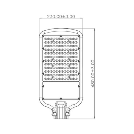 Lampa stradala cu led 100w smd 6000k