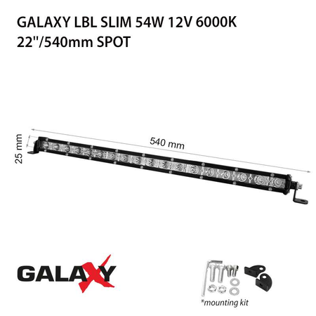 Proiector bara LED GALAXY LBL SLIM 54W 12/24V 6000K