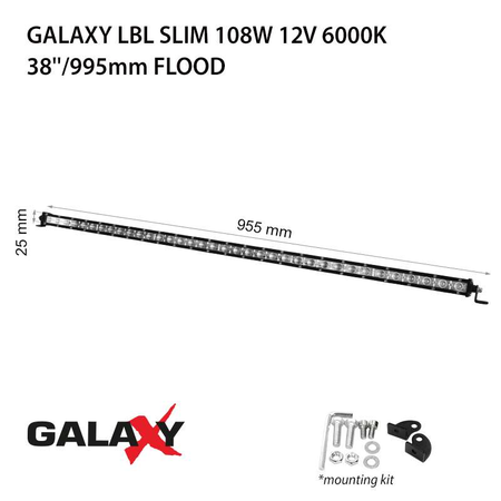 Proiector bara LED GALAXY LBL SLIM 108W 12/24V 6000K