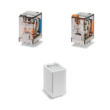 Releu de uz general miniaturizat - 4 contacte, 7 A, C (contact comutator), 120 V, Standard, C.A. (50/60Hz), AgNi, Fișabil, LED (C.A.)