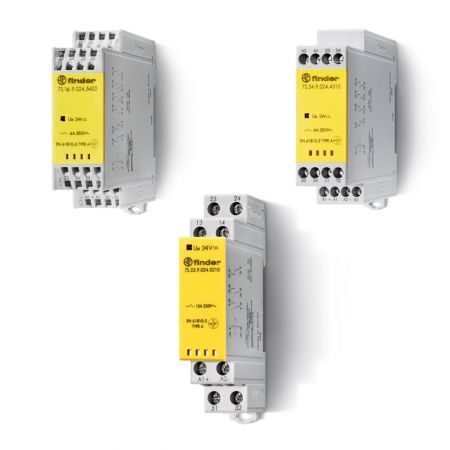 Releu modular cu contacte ghidate forțat - 2 ND + 2 NI, 4 contacte, 6 A, 110...125 V, C.A. (50/60Hz), AgNi, 22.5 mm latime, terminale cu ”prindere rapida” (tip arc), Standard