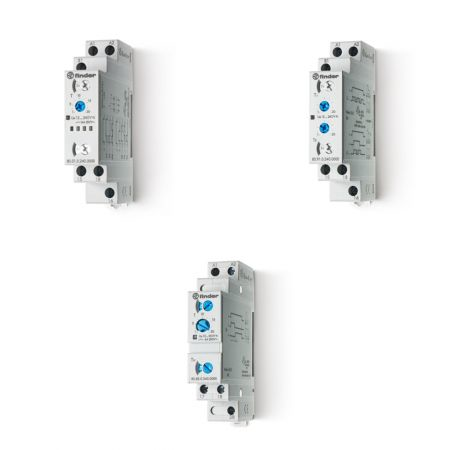 Releu de timp modular - 1 contact, 16 A, 12...240 V, Multi-funcțiune (AI, DI, SW, BE, CE, DE), C.A. (50/60 Hz)/C.C., Standard