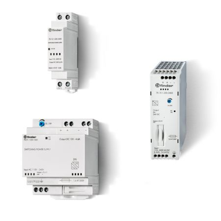 Surse de alimentare in comutație - 60 w output, 110…240 v ac / 220 v dc, fuzibil pe intrare + tensiune de iesire reglabila, 24 v la iesire, standard, ac/dc input, dc output