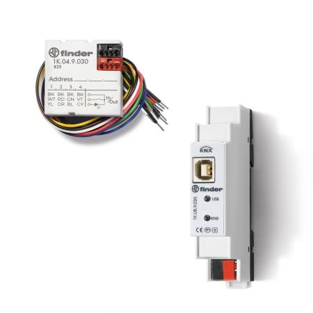 Knx's accessories - 2 in- 2 out module, c.c., 30 v