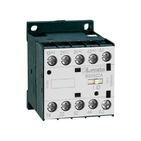 Releu contactor: AC AND DC, BG00 TYPE, AC bobina 50/60HZ, 24VAC, 2NO AND 2NC