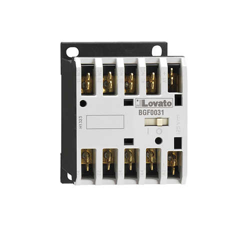 Releu contactor: ac and dc, bg00 type, ac bobina 50/60hz, 24vac, 2no and 2nc, faston terminals