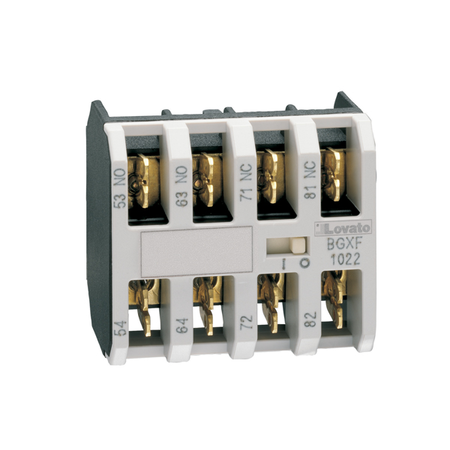 Contact auxiliar. FASTON TERMINALS, FOR BG SERIES MINI-CONTACTORS, 2NC