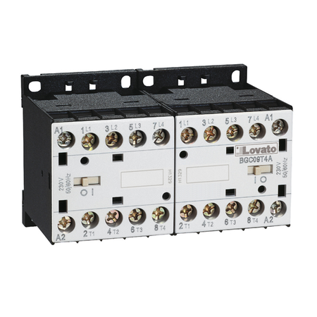 CHANGEOVER CONTACTOR ASSEMBLY, AC bobina, BUILT-IN INTERLOCK ONLY, 20A AC1 IN AC. bobina tensiune 230VAC 60HZ