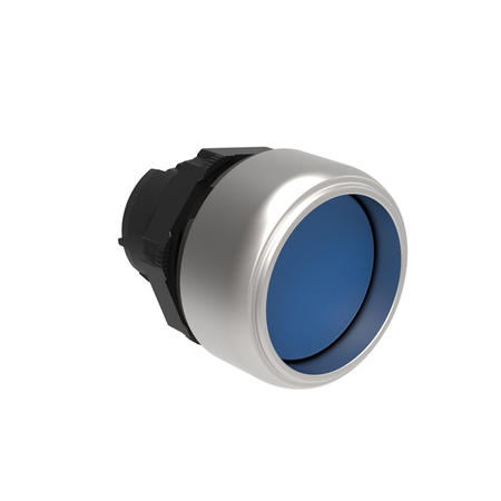 Push buton , diametru Ø22mm platinum series, shrouded, blue