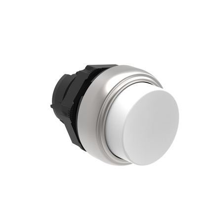 PUSH-PUSH BUTTON ACTUATOR Ø22MM PLATINUM SERIES, EXTENDED. PUSH ON-PUSH OFF, WHITE