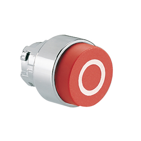 Push buton , diametru, with symbol, Ø22mm 8lm metal series, extended, 0 / red