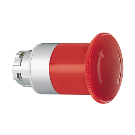 Cap buton ciuperca , Ø22MM 8LM METAL SERIES, LATCH, TURN TO RELEASE, Ø40MM. FOR EMERGENCY STOPPING. ISO 13850. RED