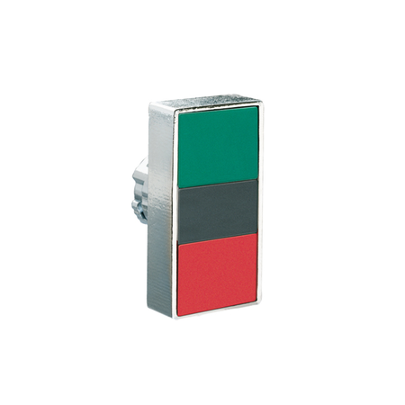 Buton dublu, diametru, Ø22mm 8lm metal series, 2 flush push buttons. both diametru, green -rosu/ i - 0