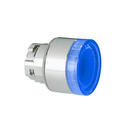 Buton luminos, diametru, Ø22MM 8LM METAL SERIES, FLUSH, WITH SIDE VISIBILITY, BLUE