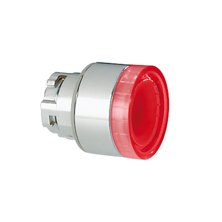 Push buton luminos, Ø22MM 8LM METAL SERIES, FLUSH, WITH SIDE VISIBILITY. PUSH ON-PUSH OFF, RED