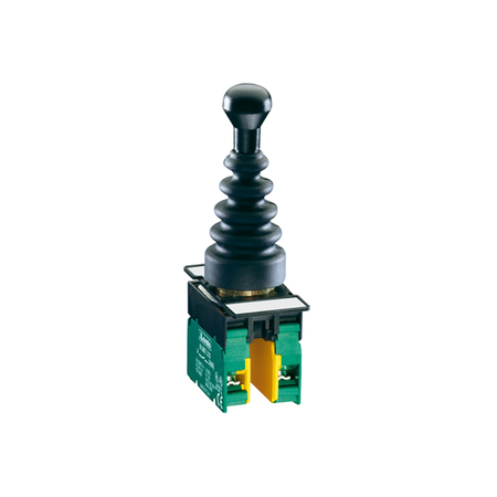 JOYSTICK, Ø22MM 8LM METAL SERIES, WITHOUT Interblocaj mecanic. COMPLETE WITH AUXILIRY CONTACT, INSTABLE, 2 NO Contact auxiliarS