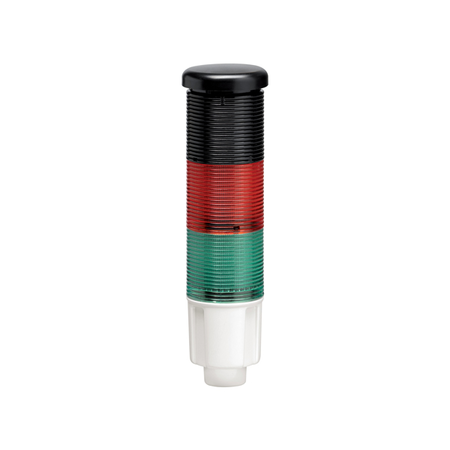 STEADY LIGHT MODULE. Ø45MM. BUILT-IN LED CIRCUIT. GREEN, RosuWITH CONTINUOUS OR PULSED SOUND, 24VDC